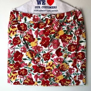Ann Taylor Loft size 6 Floral Mini skirt